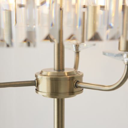 Endon 110644 - Stojacia lampa CHESTERFIELD 3xE14/6W/230V mosadz