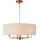 Endon 110727 - Luster na reťazi HIGHCLERE 8xE14/6W/230V béžová/mosadz pr. 70 cm