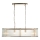 Endon 110945 - Luster na reťazi RIDGETON 4xE14/6W/230V mosadz/číra