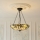 Endon 111869 - Závesný luster na reťazi Tiffany ASHTON 3xE27/10W/230V pr. 45 cm