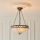 Endon 111870 - Luster na reťazi Tiffany FARGO 3xE27/10W/230V priemer 41,5 cm