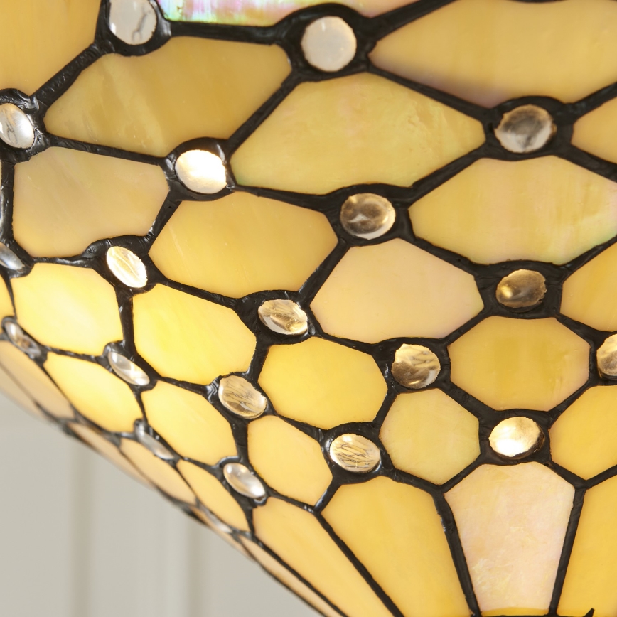 Endon 111884 - Luster na reťazi Tiffany PEARL 3xE27/10W/230V pr. 37 cm