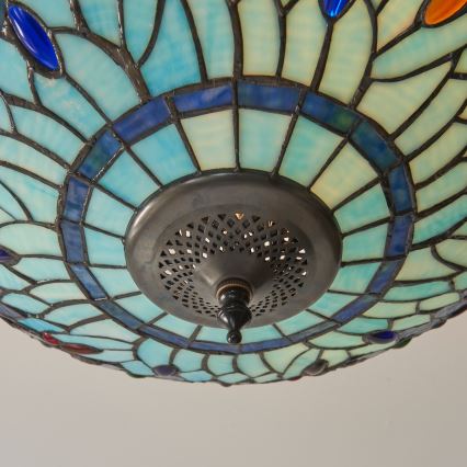 Endon 111897 - Prisadený luster Tiffany DRAGONFLY 3xE27/10W/230V, priemer 41 cm