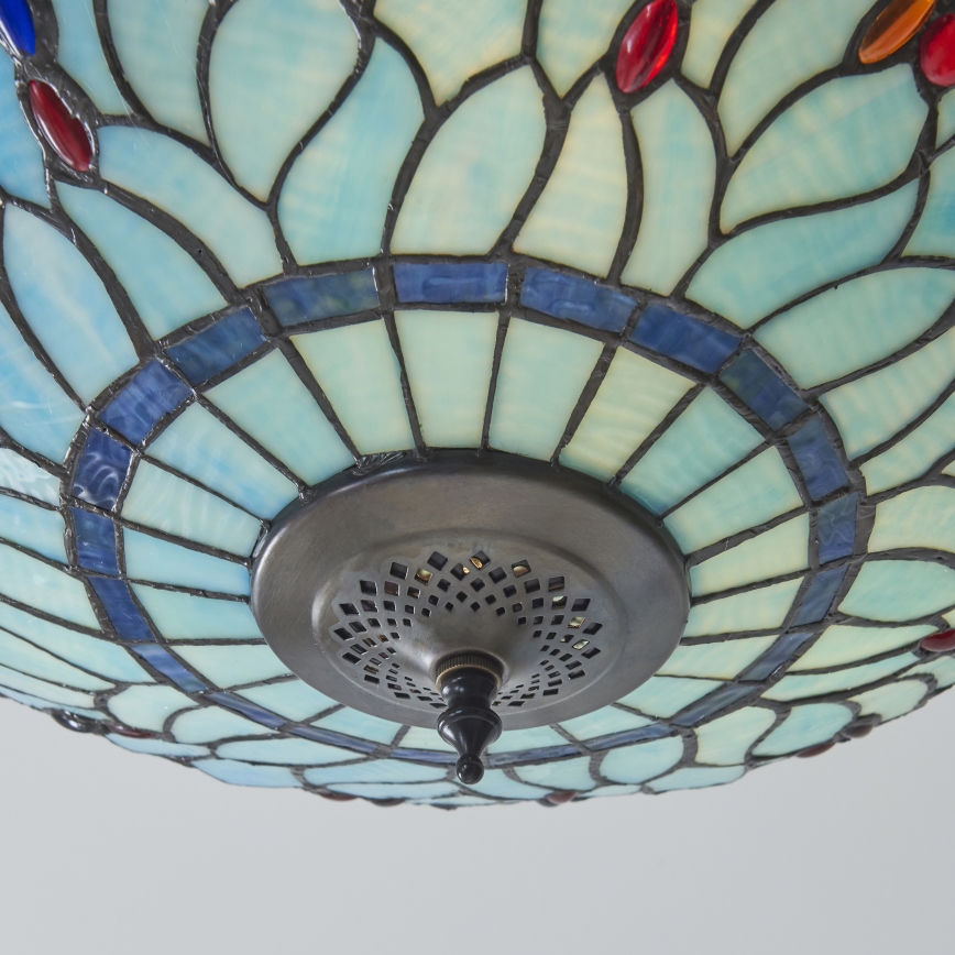 Endon 111899 - Stropné svietidlo Tiffany DRAGONFLY 3xE27/10W/230V pr. 50 cm