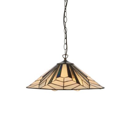 Endon 111922 - Luster na reťazi Tiffany ASTORIA 3xE27/10W/230V priemer 48 cm