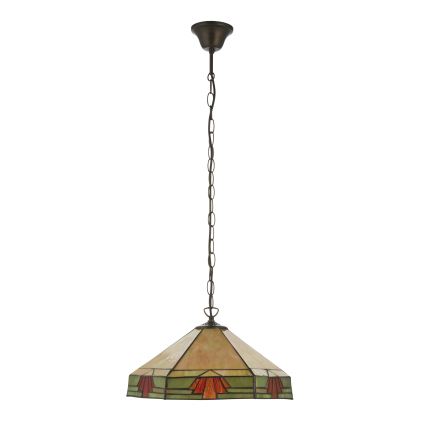 Endon 111989 - Luster na reťazi Tiffany NEVADA 3xE27/10W/230V pr. 40 cm