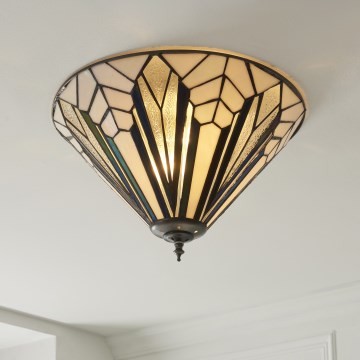 Endon 112191 - Stropné svietidlo Tiffany ASTORIA 2xE27/60W/230V pr. 40 cm