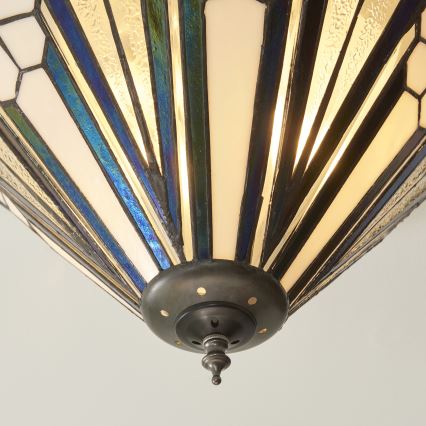 Endon 112191 - Stropné svietidlo Tiffany ASTORIA 2xE27/60W/230V pr. 40 cm