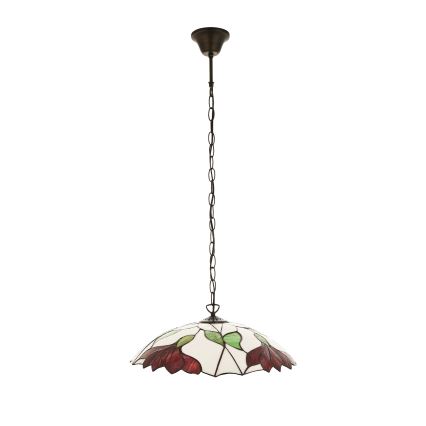 Endon 112246 - Luster na reťazi Tiffany BOTANICA 1xE27/60W/230V priemer 45 cm