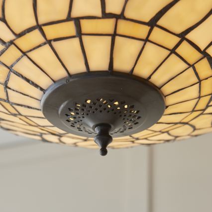 Endon 112251 - Závesný luster na reťazi Tiffany DRAGONFLY 3xE27/60W/230V priemer 50 cm