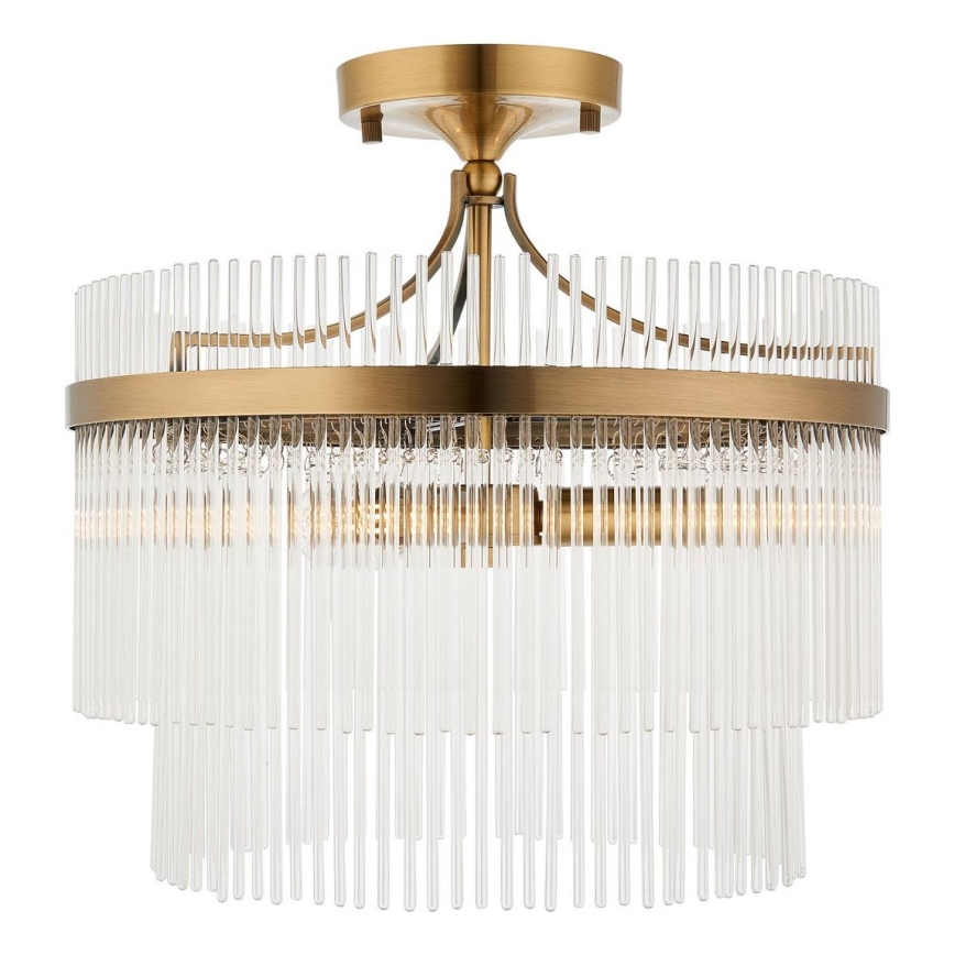 Endon 112575 - Prisadený luster MARIETTA 3xE14/7W/230V mosadz/číra