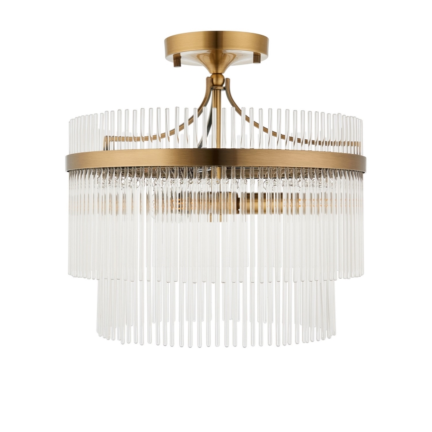 Endon 112575 - Prisadený luster MARIETTA 3xE14/7W/230V mosadz/číra