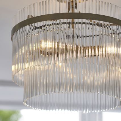Endon 112575 - Prisadený luster MARIETTA 3xE14/7W/230V mosadz/číra
