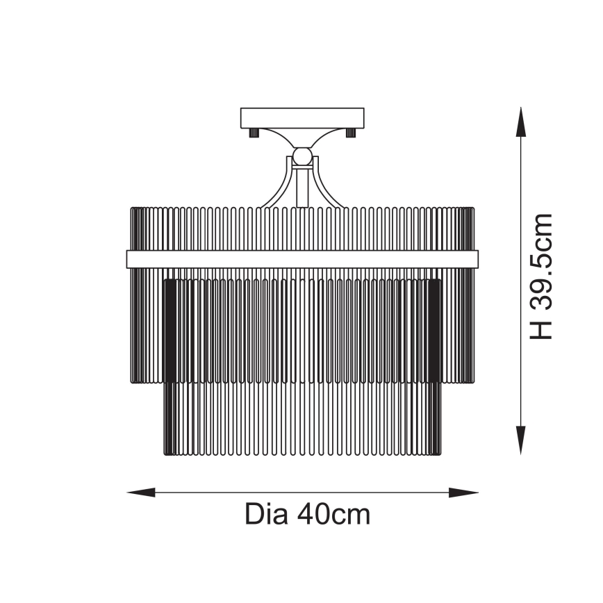 Endon 112575 - Prisadený luster MARIETTA 3xE14/7W/230V mosadz/číra