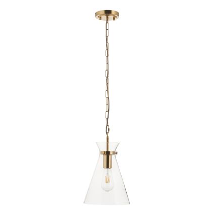 Endon 112859 - Luster na reťazi HARLOW 1xE27/10W/230V mosadz