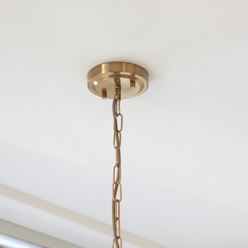 Endon 112859 - Luster na reťazi HARLOW 1xE27/10W/230V mosadz