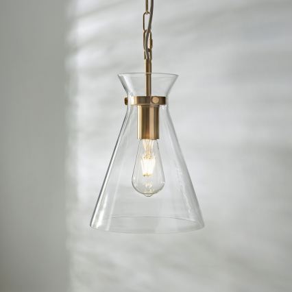 Endon 112859 - Luster na reťazi HARLOW 1xE27/10W/230V mosadz