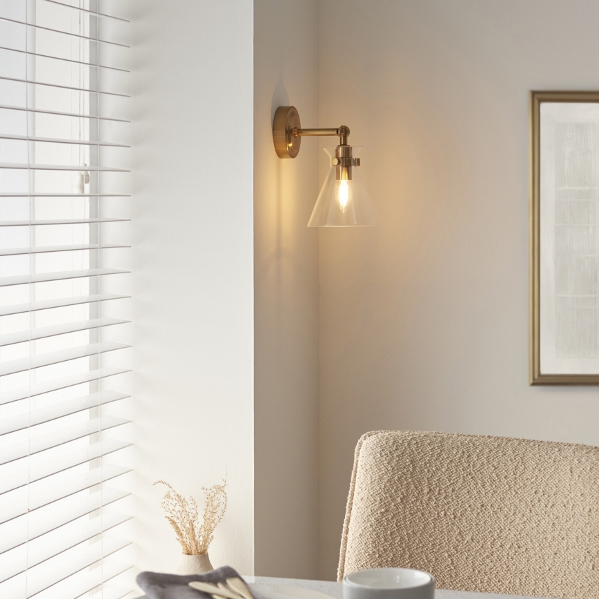 Endon 112861 - Nástenné bodové svietidlo HARLOW 1xE14/7W/230V zlaté