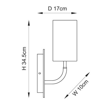 Endon 114203 - Nástenné svietidlo 1xE14/7W/230V béžová/zlatá