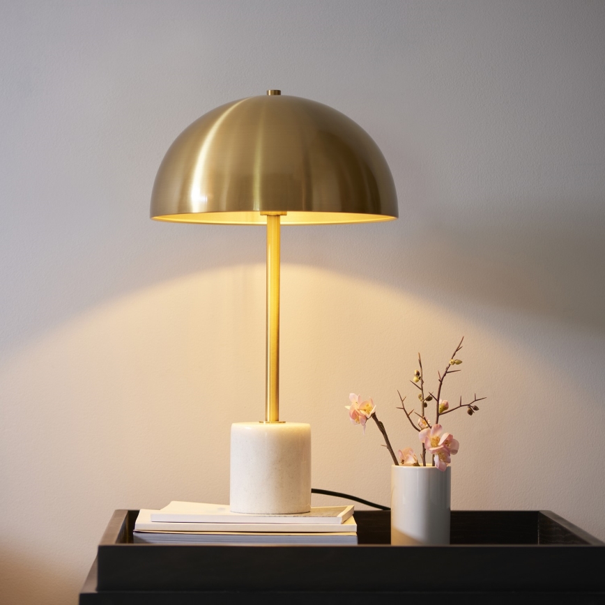 Endon 114210 - Stolná lampa BERTOIA 1xE14/7W/230V mosadz