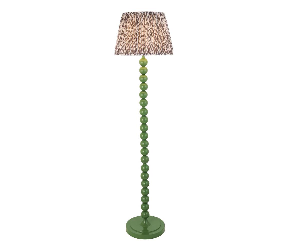 Endon 114634 - Stojacia lampa HIGGLEDY 1xE27/10W/230V zelená/šedá 114634