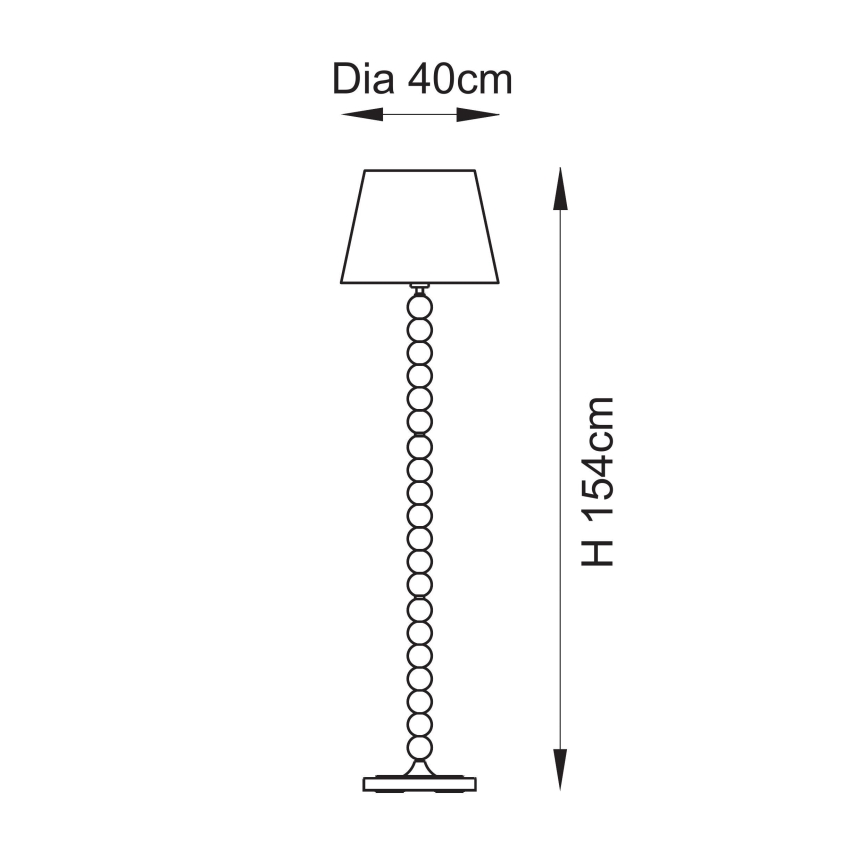 Endon 114658 - Stojacia lampa HIGGLEDY 1xE27/10W/230V modrá