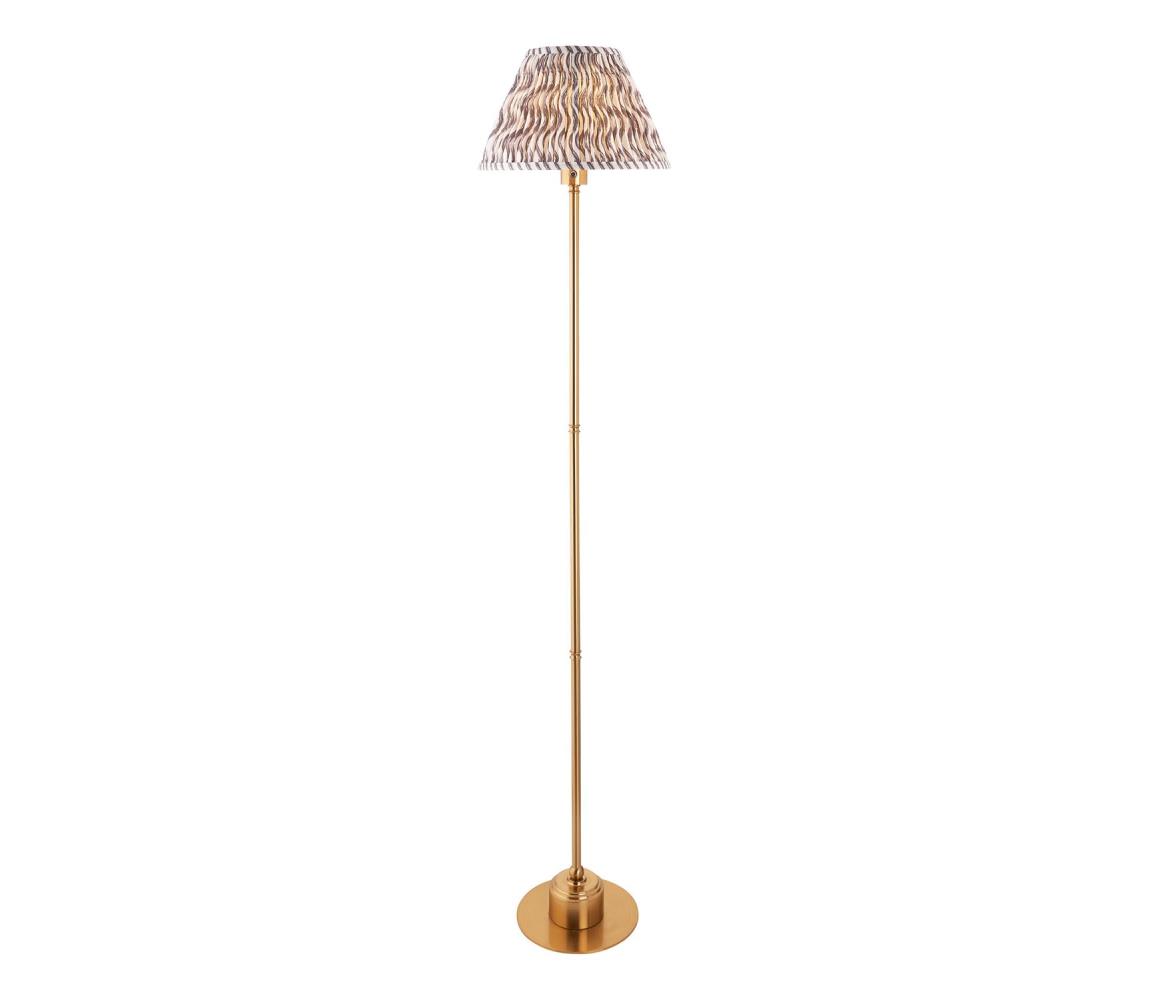 Endon 114785 - stmievateľná LED nabíjateľná stojacia lampa BURLEY LED/1,5W/5V mosadz/sivá 114785