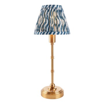Endon 114796 - LED Stmievateľná nabíjacia stolná lampa BURLEY LED/1,5W/5V 3600 mAh mosadz/modrá