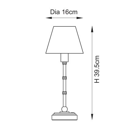 Endon 114800 - LED Stmievateľná nabíjacia stolná lampa BURLEY LED/1,5W/5V mosadz/zelená