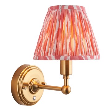 Endon 114817 - LED Stmievateľná nabíjacia nástenná lampa BURLEY LED/1,5W/5V mosadz/ružová