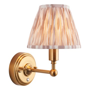 Endon 114831 - LED Stmievateľná nabíjacia nástenná lampa BURLEY LED/1,5W/5V mosadz/béžová