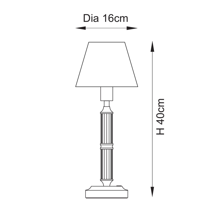 Endon 114838 - LED Stmievateľná nabíjacia stolná lampa MORTON LED/1,5W/5V 3600 mAh mosadz/zelená