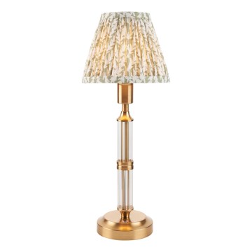 Endon 114838 - LED Stmievateľná nabíjacia stolná lampa MORTON LED/1,5W/5V 3600 mAh mosadz/zelená