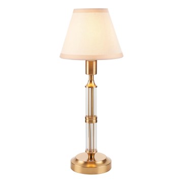 Endon 114849 - LED Stmievateľná nabíjacia stolná lampa MORTON LED/1,5W/5V 3600 mAh mosadz/béžová