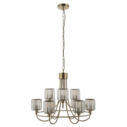 Endon 118934 - Luster na reťazi BERENICE 9xE14/7W/230V zlatá