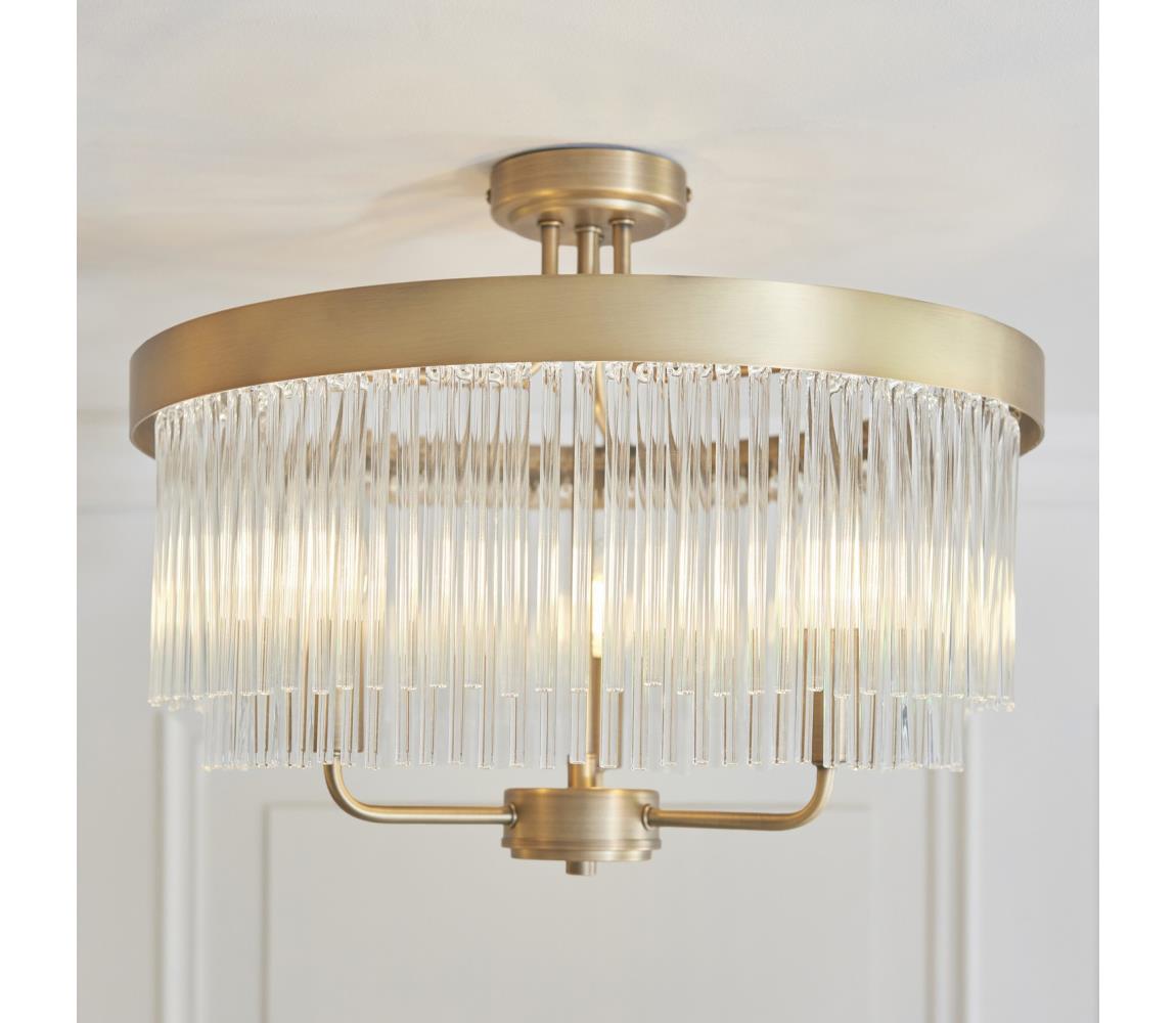 Endon 119109 - Prisadený luster CLERMONT 3xE14/6W/230V mosadz 119109