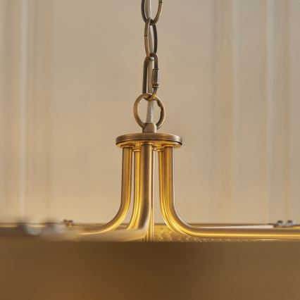 Endon 119110 - Luster na reťazi CLERMONT 5xE14/6W/230V mosadz