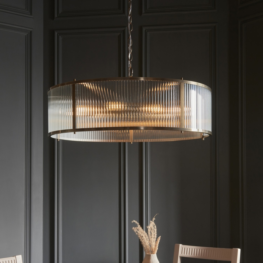Endon 119455 - Luster na reťazi RIDGETON 8xE14/7W/230V matný chróm