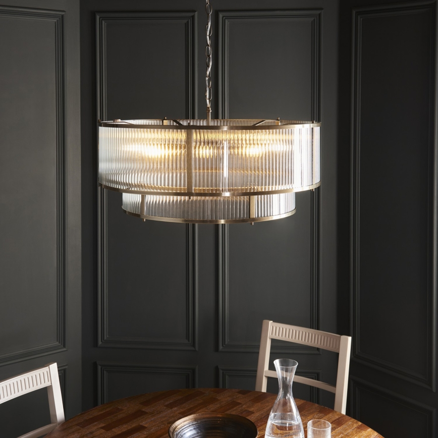 Endon 119456 - Luster na reťazi RIDGETON 8xE14/7W/230V matný chróm
