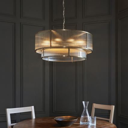 Endon 119456 - Luster na reťazi RIDGETON 8xE14/7W/230V matný chróm