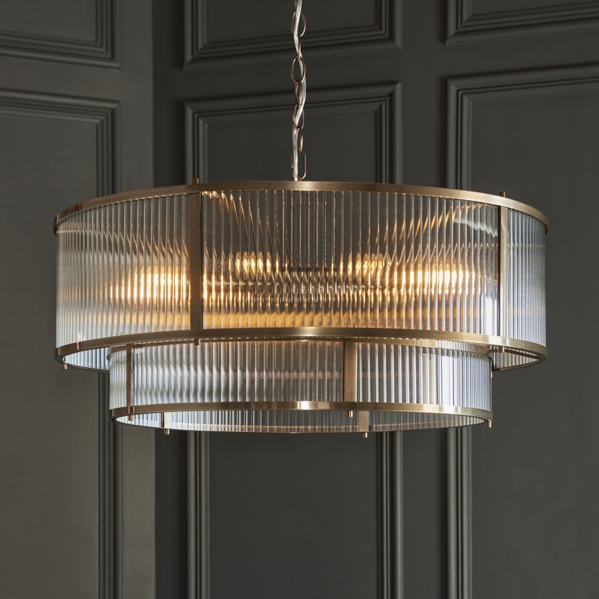Endon 119456 - Luster na reťazi RIDGETON 8xE14/7W/230V matný chróm