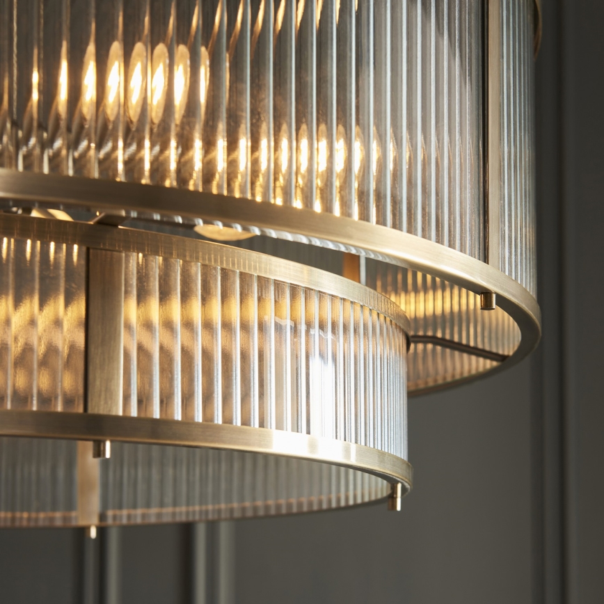 Endon 119456 - Luster na reťazi RIDGETON 8xE14/7W/230V matný chróm