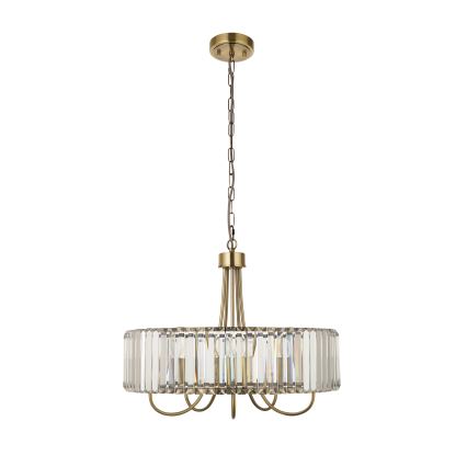 Endon 119610 - Luster na reťazi VISCONTI 5xE14/6W/230V mosadz