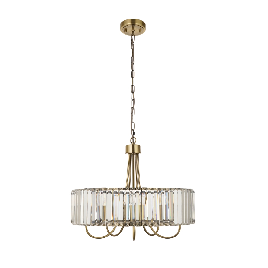 Endon 119610 - Luster na reťazi VISCONTI 5xE14/6W/230V mosadz