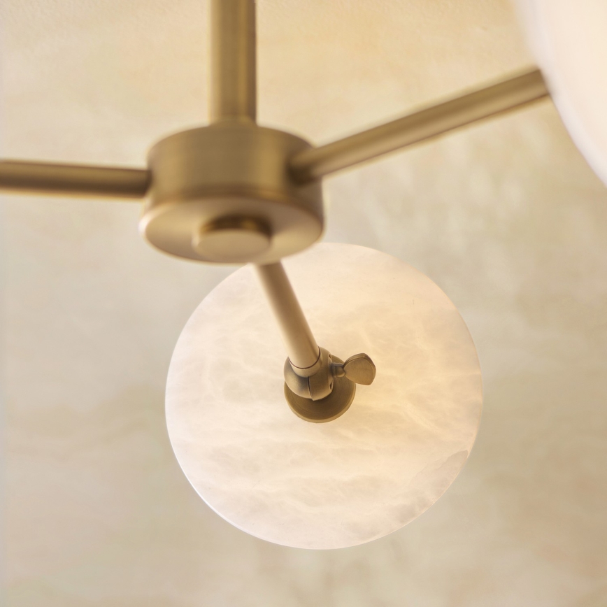 Endon 120036 - Luster na tyči CERCHIO 3xG9/5W/230V mosadz