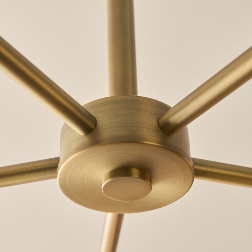 Endon 120037 - Luster na tyči CERCHIO 5xG9/5W/230V mosadz