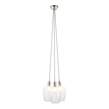 Endon 120644 - Luster na lanku 3xE27/10W/230V lesklý chróm