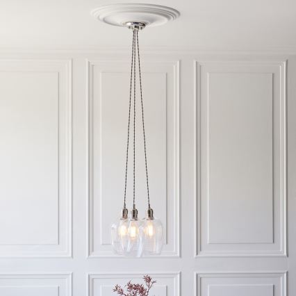 Endon 120644 - Luster na lanku 3xE27/10W/230V lesklý chróm