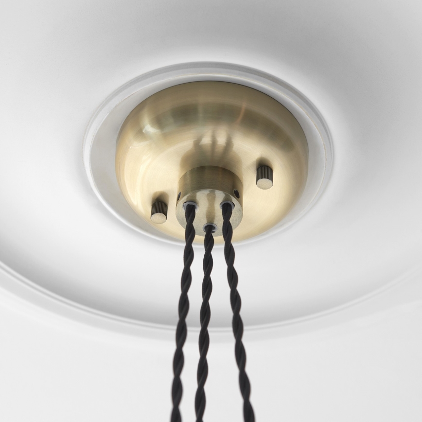 Endon 120648 - Závesný luster na lanku 3xE27/10W/230V mosadz