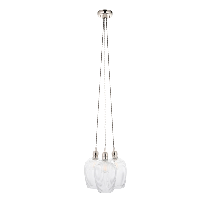 Endon 120652 - Luster na lankách 3xE27/10W/230V lesklý chróm